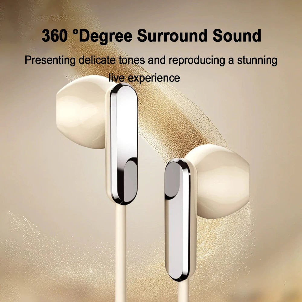 USB Type C Headphones HiFi Bass Stereo Volume Control Wired Earphones 3.5mm Gaming Headsets For iPhone 17 Samsung Galaxy XiaoMi