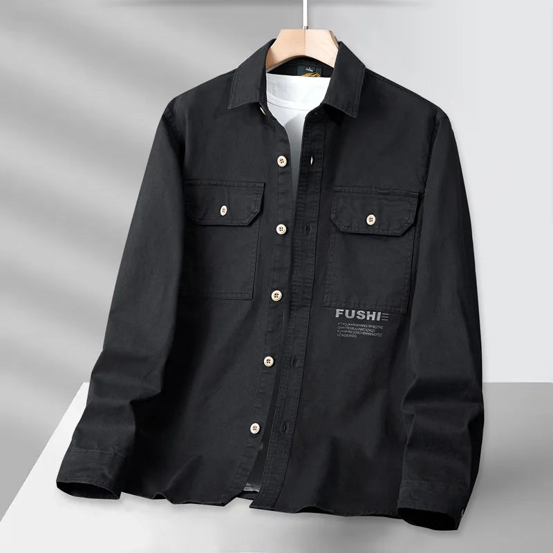 Men's Utility Casual Long Sleeve Shirt — MIG & MIK STYLE™