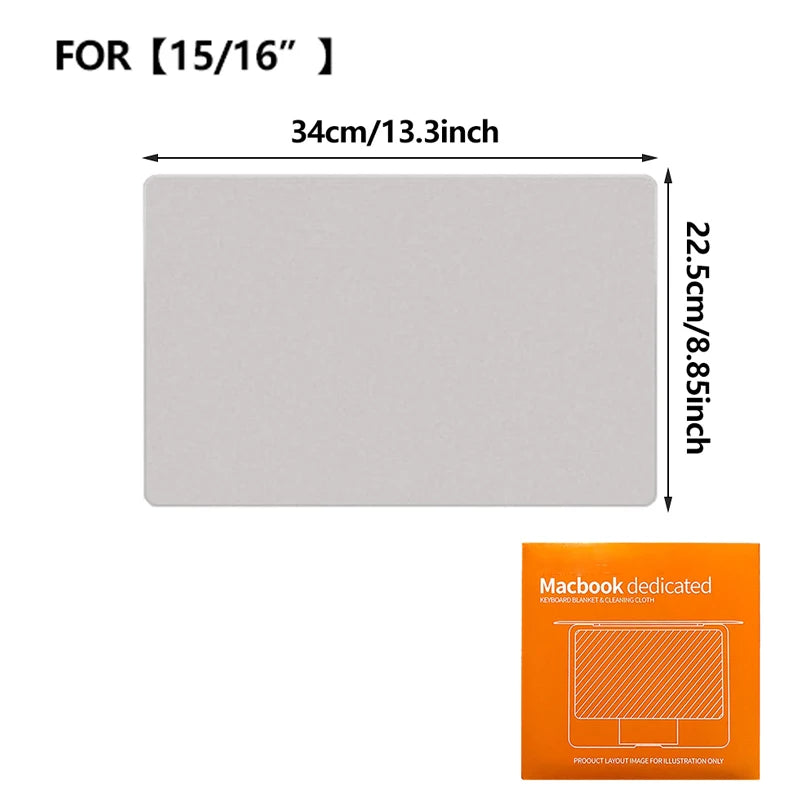 Suitable for MacBook Pro Keyboard Dust Cloth, Air Wiping Cloth, Laptop Computer 13/15/16 Inch Mac Screen Cleaning Cover Cloth