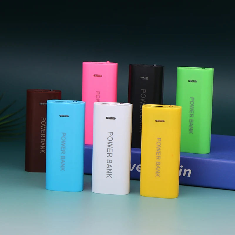 ⭐ Portable Power Bank Case DIY 2Cell 18650 Battery Box For Smart Phone Charge 5V 1A For 18650 Battery With Indicator Light