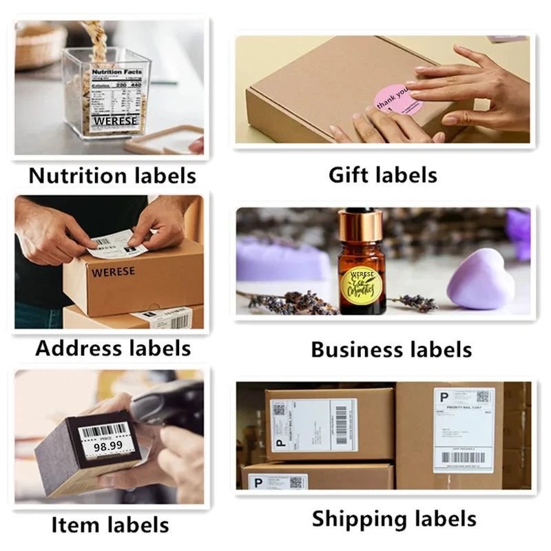 ZJ9220 Bluetooth Thermal Label Printer Wireless 4x6 Shipping Label Printer Compatible with iPhone Android Mac OS Windows