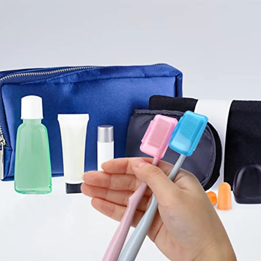 5 Pcs Toothbrush Covers - Portable Toothbrush Head Case Cover for Travel, Home, Office, Hotel, Outdoor