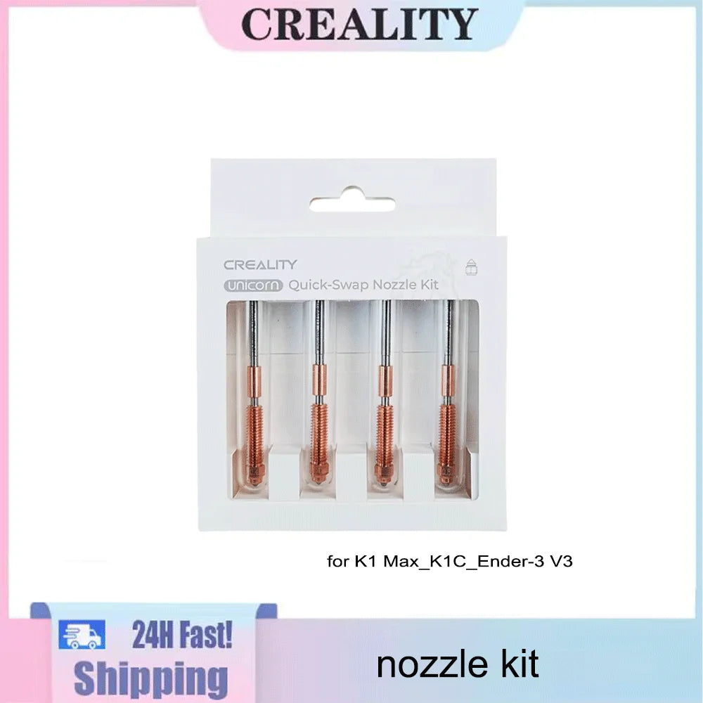 Creality Unicorn Quick-Swap Nozzle Kit for K1 Max_K1C_Ender-3 V3 Swift Installation High-Flow Printing Upgraded