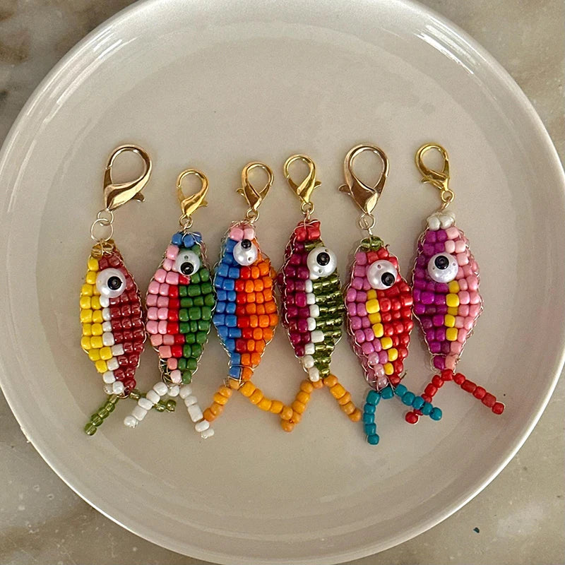 MIG & MIK STYLE™ Colorful Fish Bead Charm Set (10 Pieces)