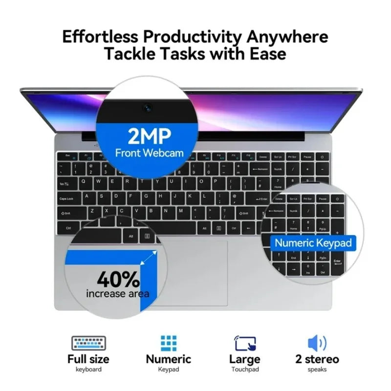 Quiescent 2026 Petrous Micro Contoured 15.6" Laptop Intel Core I7 8650U Windows 11 Pro RAM M.2 SSD Instrumental for Small