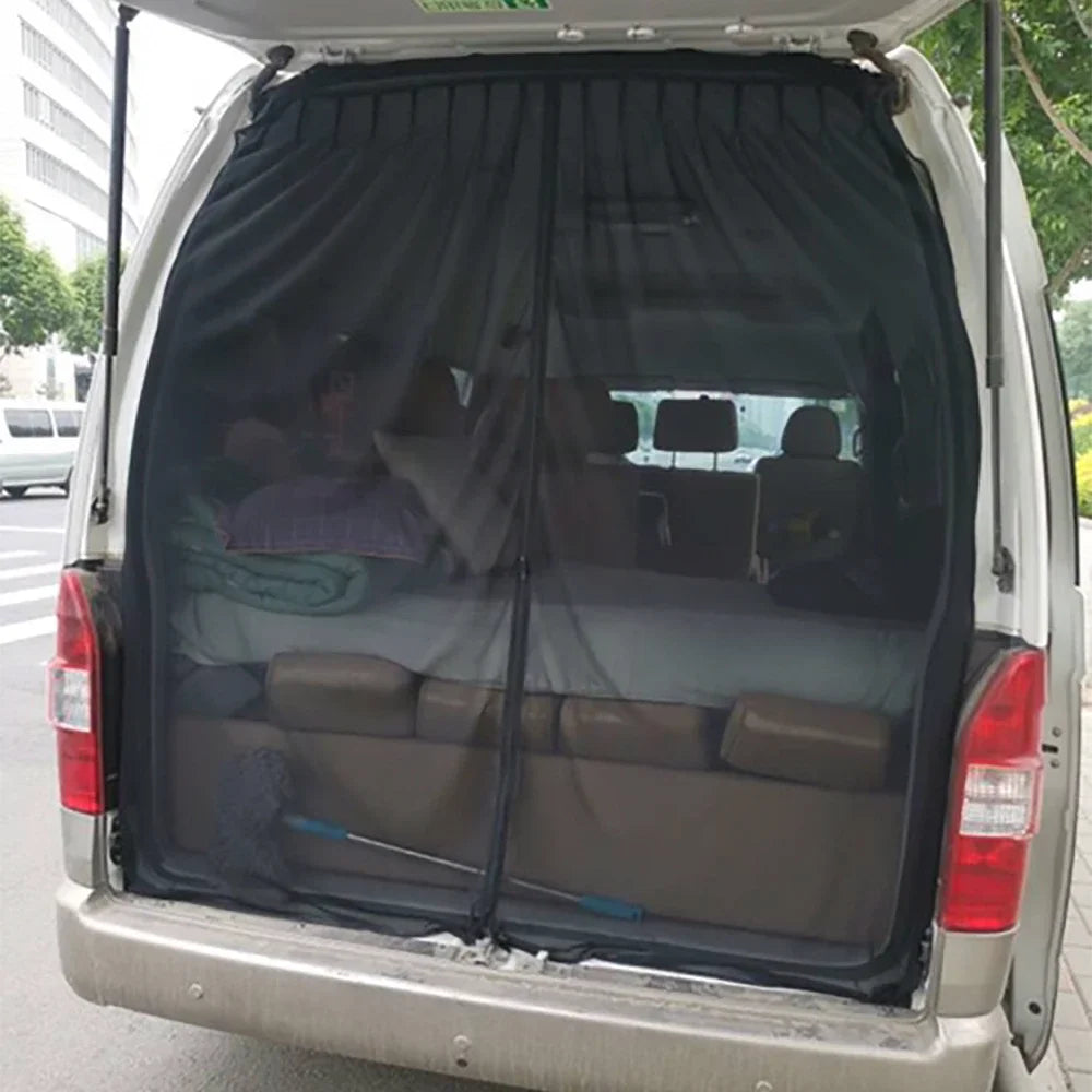 1pc RV Tailgate Barn Door Magnetic Insect Mosquito Fly Screen Net For Ford Transit VW Transporter Toyota Fiat RV Accessories