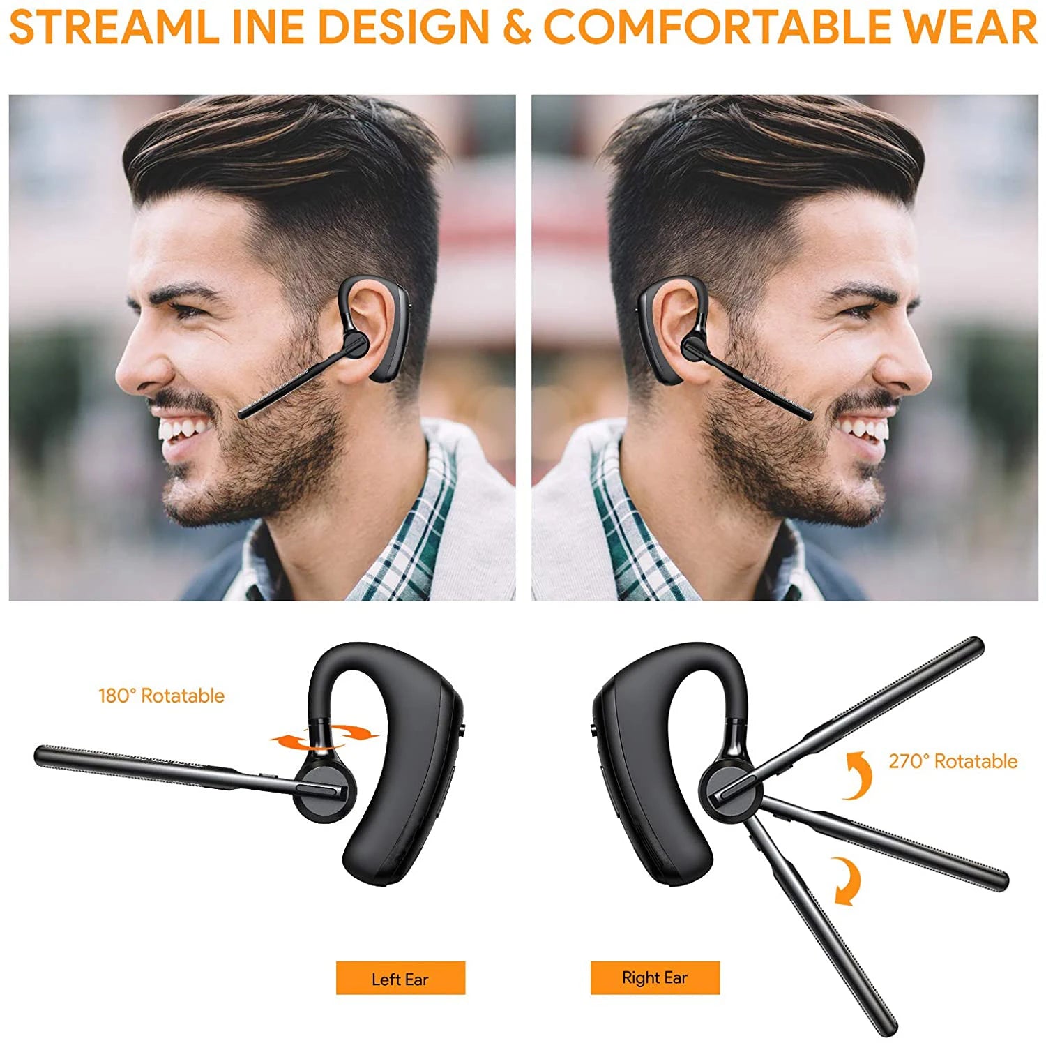 K20 Bluetooth Earphones Wireless Headset Noise Cancelling Headphones Handsfree Earbuds With Apt-X HD Dual Mic For Smart Phones