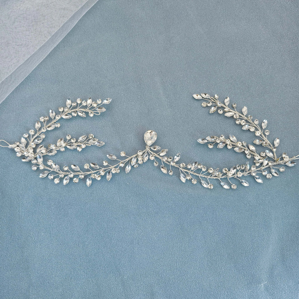 Handmade Fashion Crystal Hair Vine Headband Rhinestone Hairband Tiara Bridal Wedding Hair Accessories Jewelry Hair Vine Headband