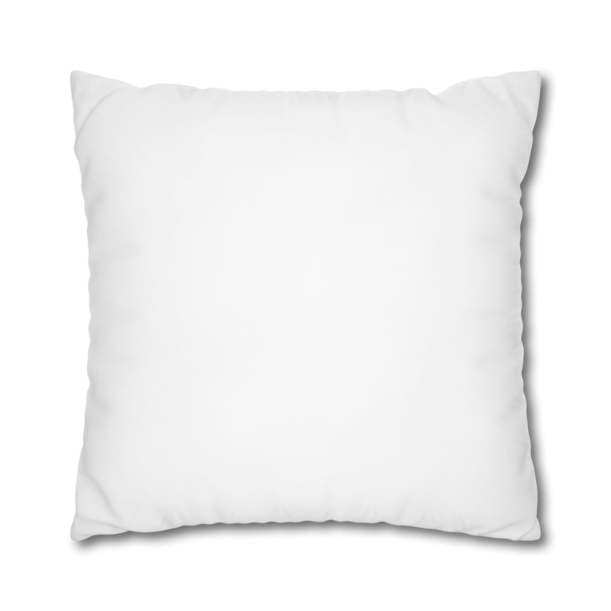 M&M Mig & Mik Gold Crown Decorative Pillowcase — Square Poly Canvas Throw Pillow Cover