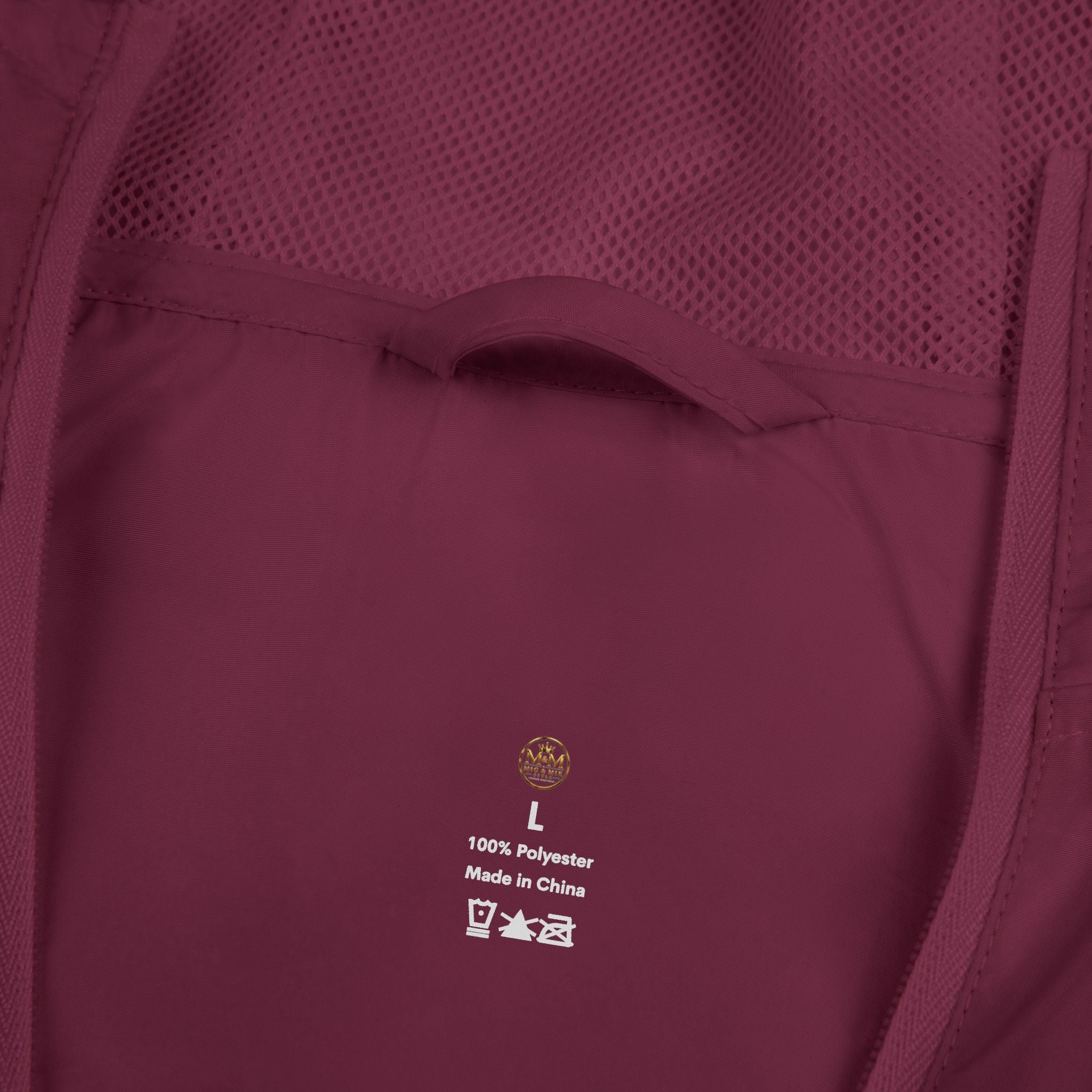 Crown Logo Windbreaker Jacket — White Luxury Monogram Shell