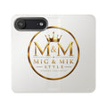 M&M Gold Crest Flip Phone Case — Luxury Wallet Flip Case with Card Slots