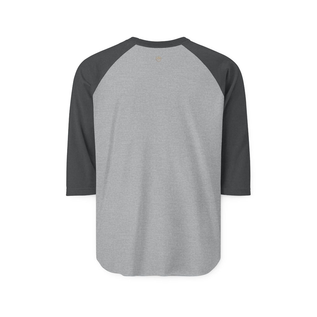 Raglan Shirt — Gold Crown Vintage Emblem Baseball Tee
