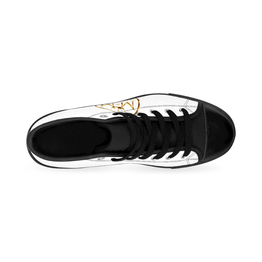 MIG & MIK STYLE White Gold High-Top Sneakers