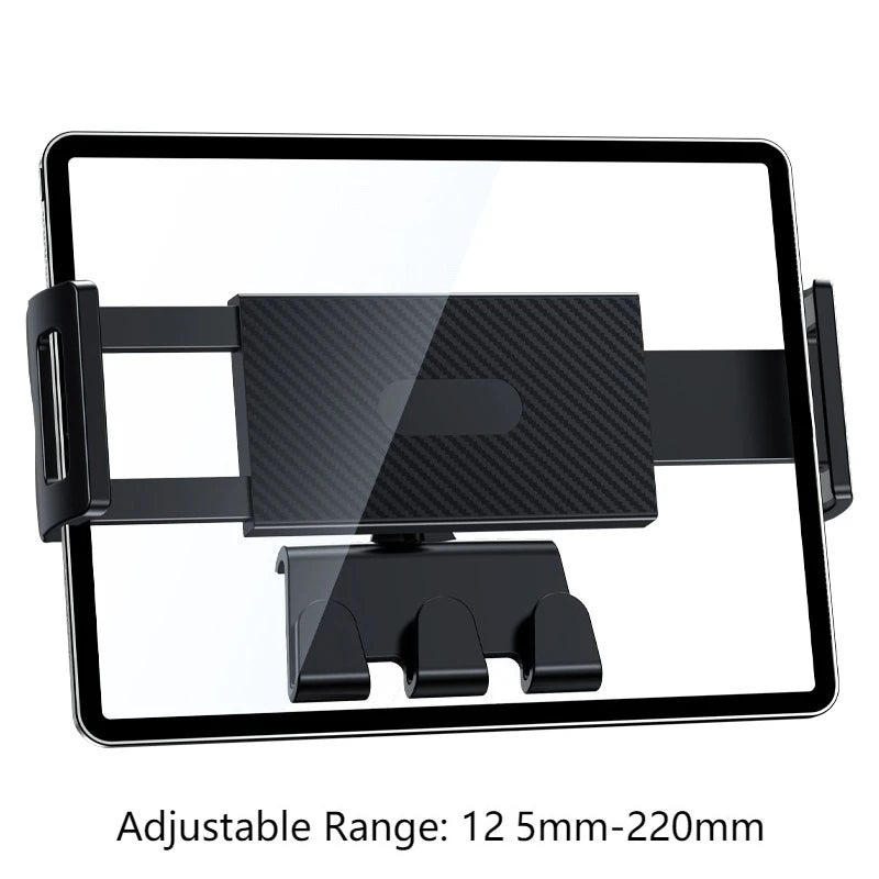 Oatsbasf Car Seat Back Tablet Holder with Hooks for Tesla Model 3/Y/3 Highland Car Phone Bracket for 4.7-13" iPhone Samsung iPad
