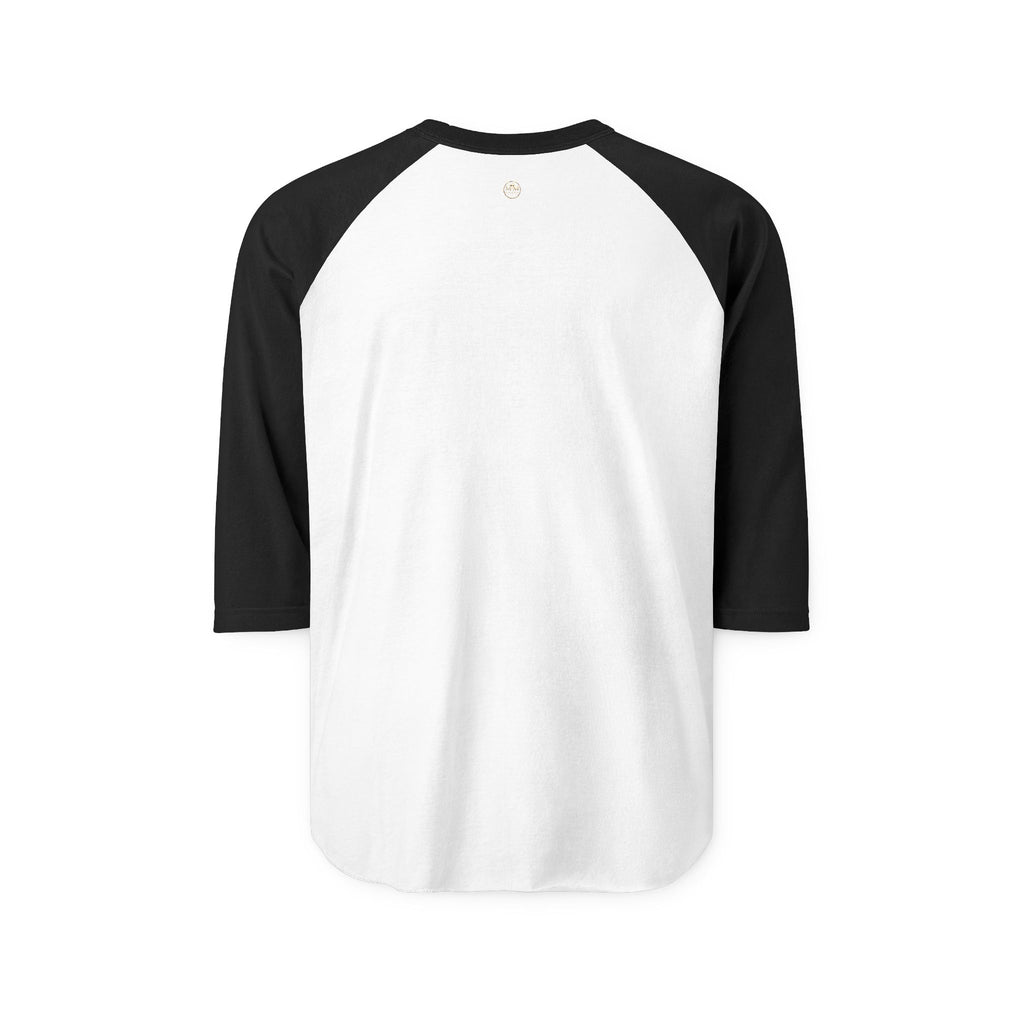 Raglan Shirt — Gold Crown Vintage Emblem Baseball Tee