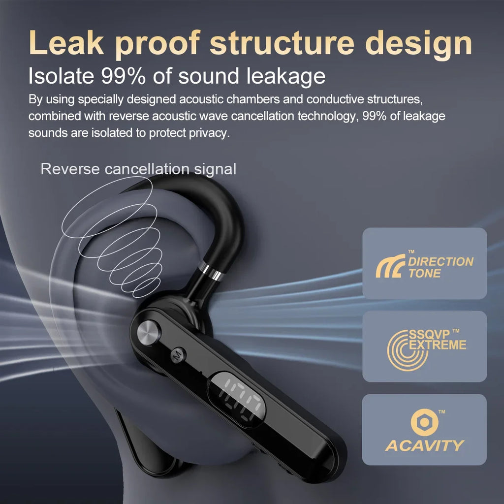 Wireless Bluetooth Headphones With Microphone Earphone AI Intelligent Noise Cancelling Handsfree Talk Headset Busines Driving