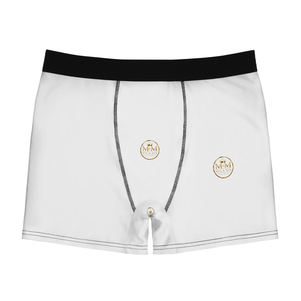 Novelty Boxer Briefs — Minimalist Rope & Button Print Men’s Underwear