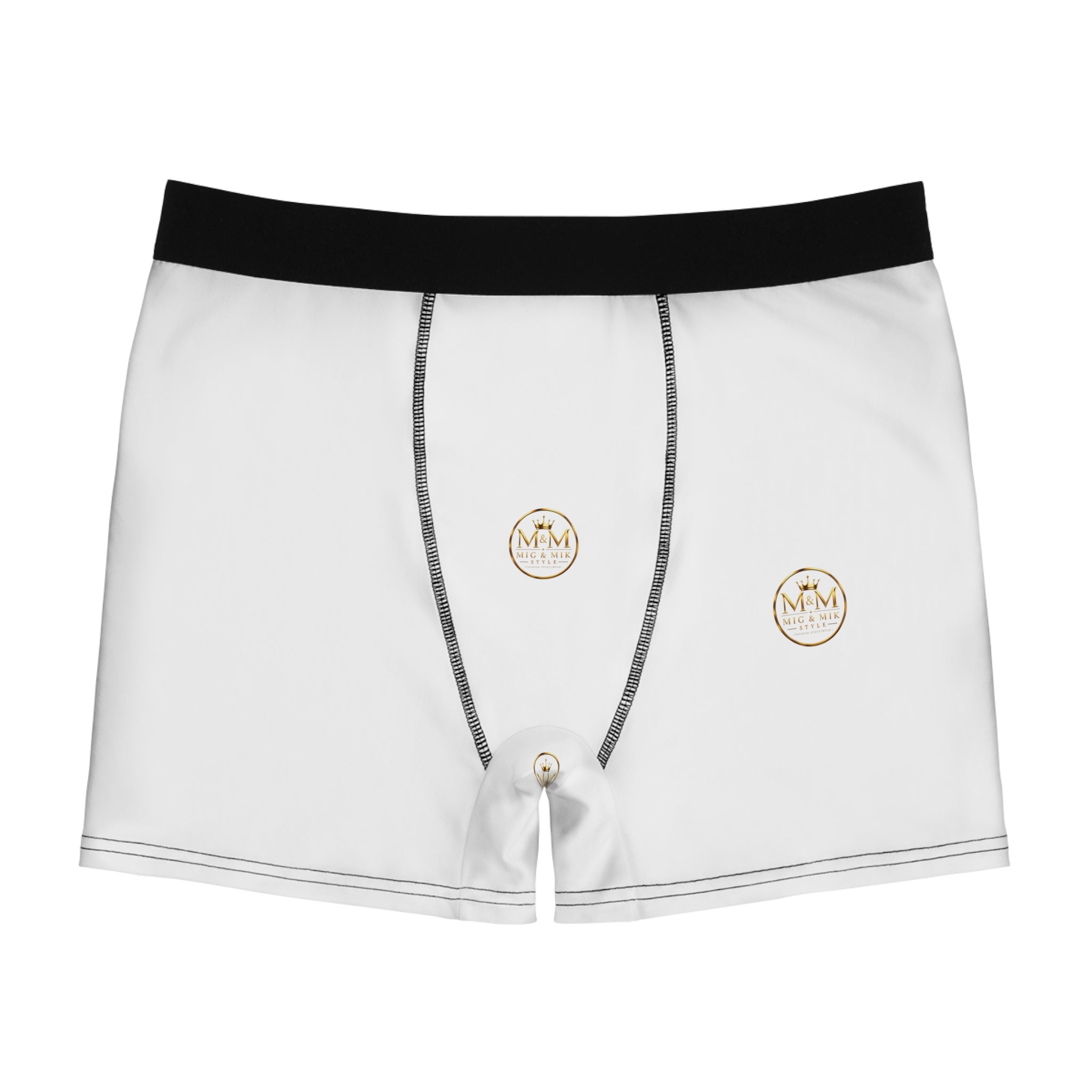 Novelty Boxer Briefs — Minimalist Rope & Button Print Men’s Underwear