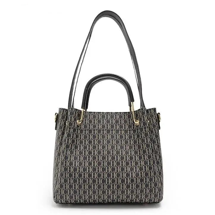 MIG & MIK STYLE™ Classic Monogram Print Shoulder Handbag