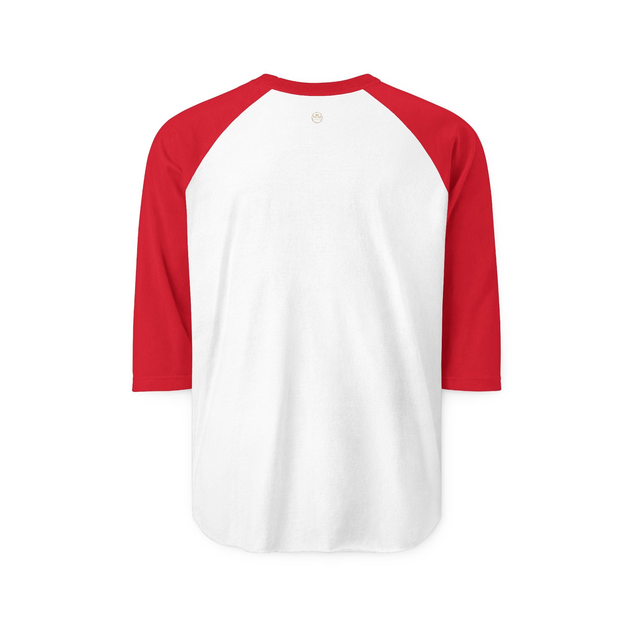 Raglan Shirt — Gold Crown Vintage Emblem Baseball Tee