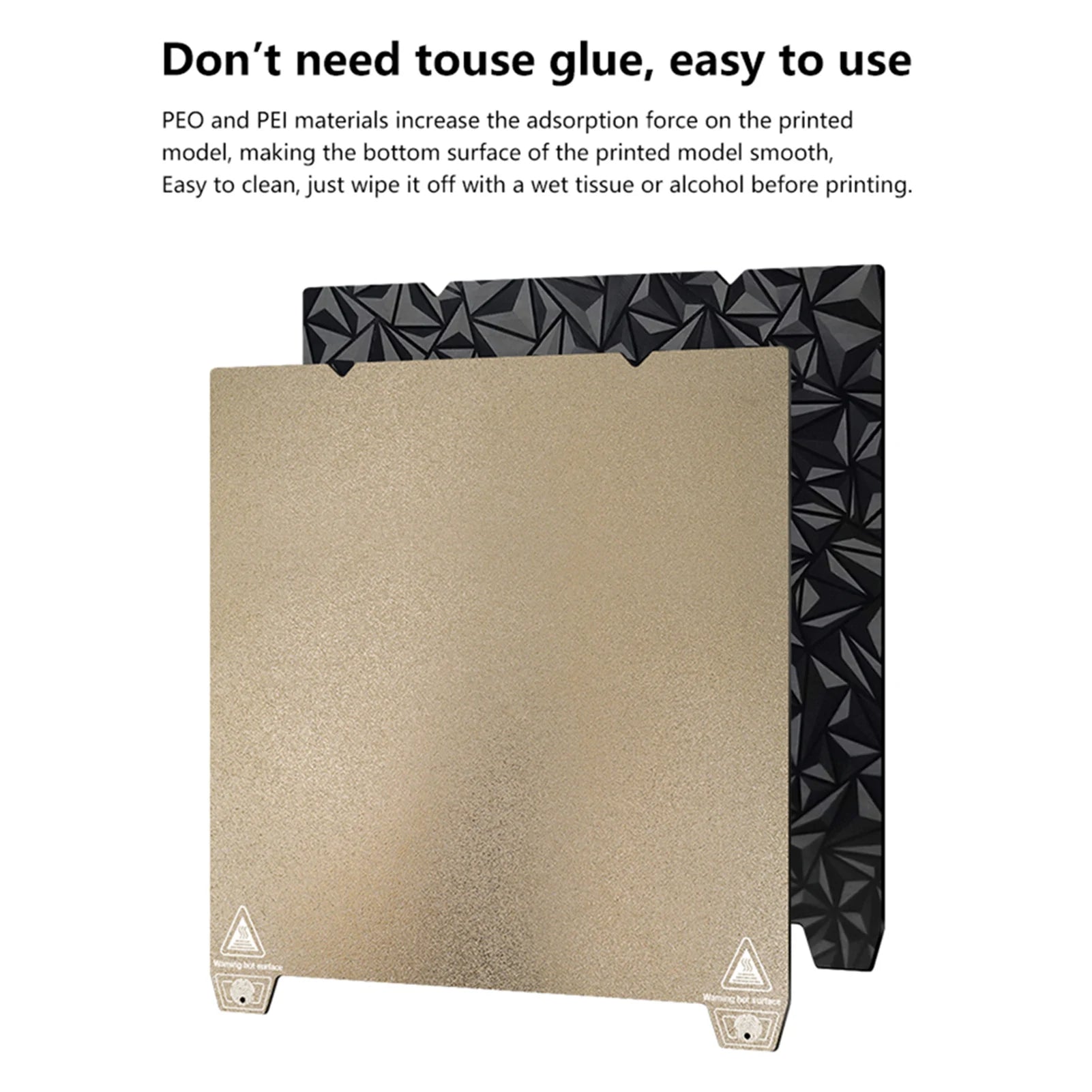 3D Build Plate Print Bed Textured PEI Surface + Smooth PET For Ender-3 S1 Ender-3 S1 Pro End-5 S1 K1 3D Printers Accessories