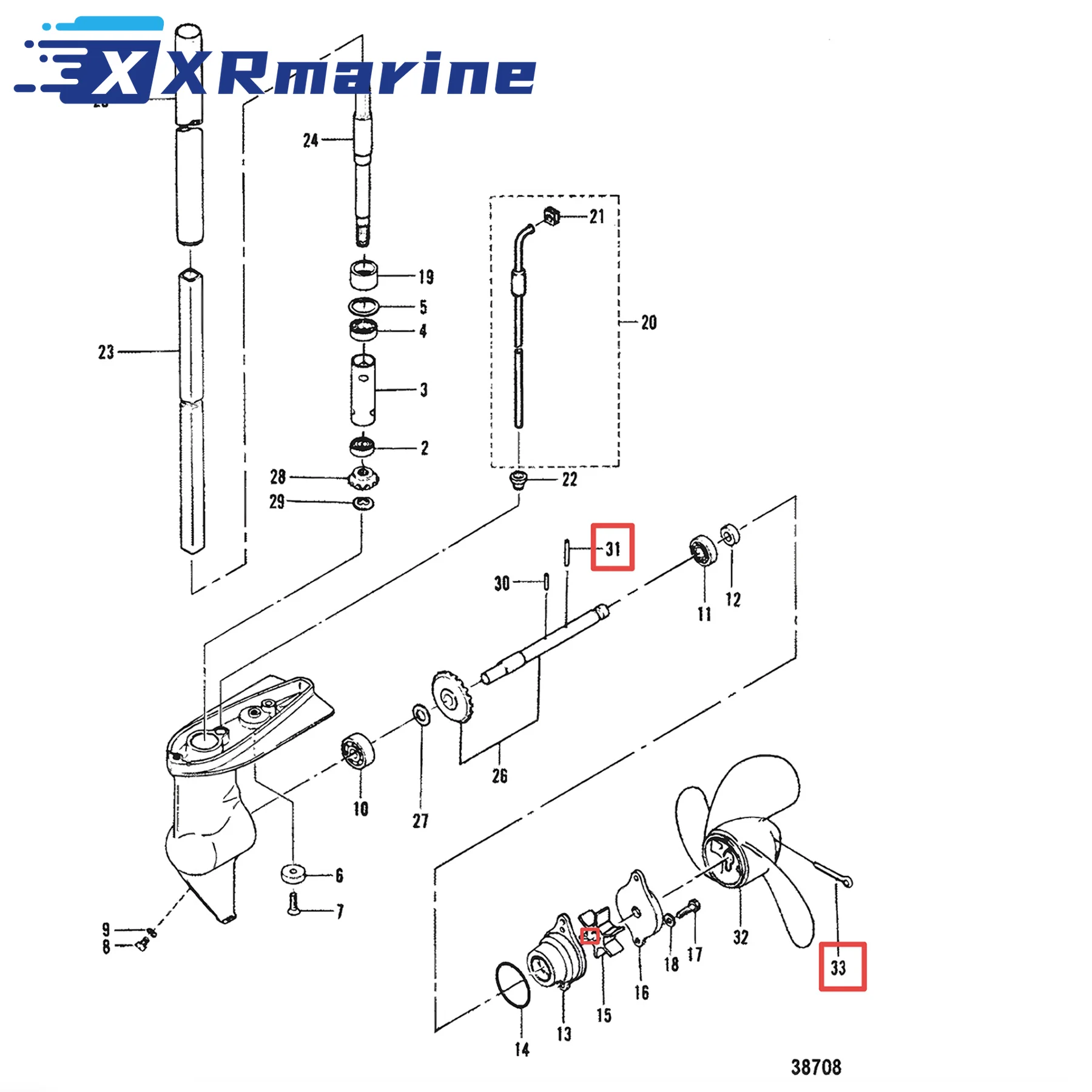 Shear Pin & Split Pin Kit For Mercury Mariner 2.2 2.5 3.3 3.5HP for Nissan Tohatsu MFS2/2.5/3.5B 17-95372 18-95295 28-16155