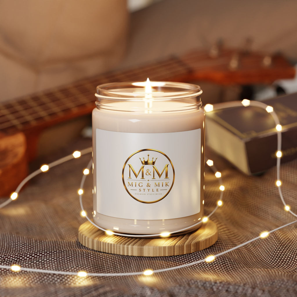 9oz Scented Soy Candle — Luxury M&M Mig & Mik Signature Scent