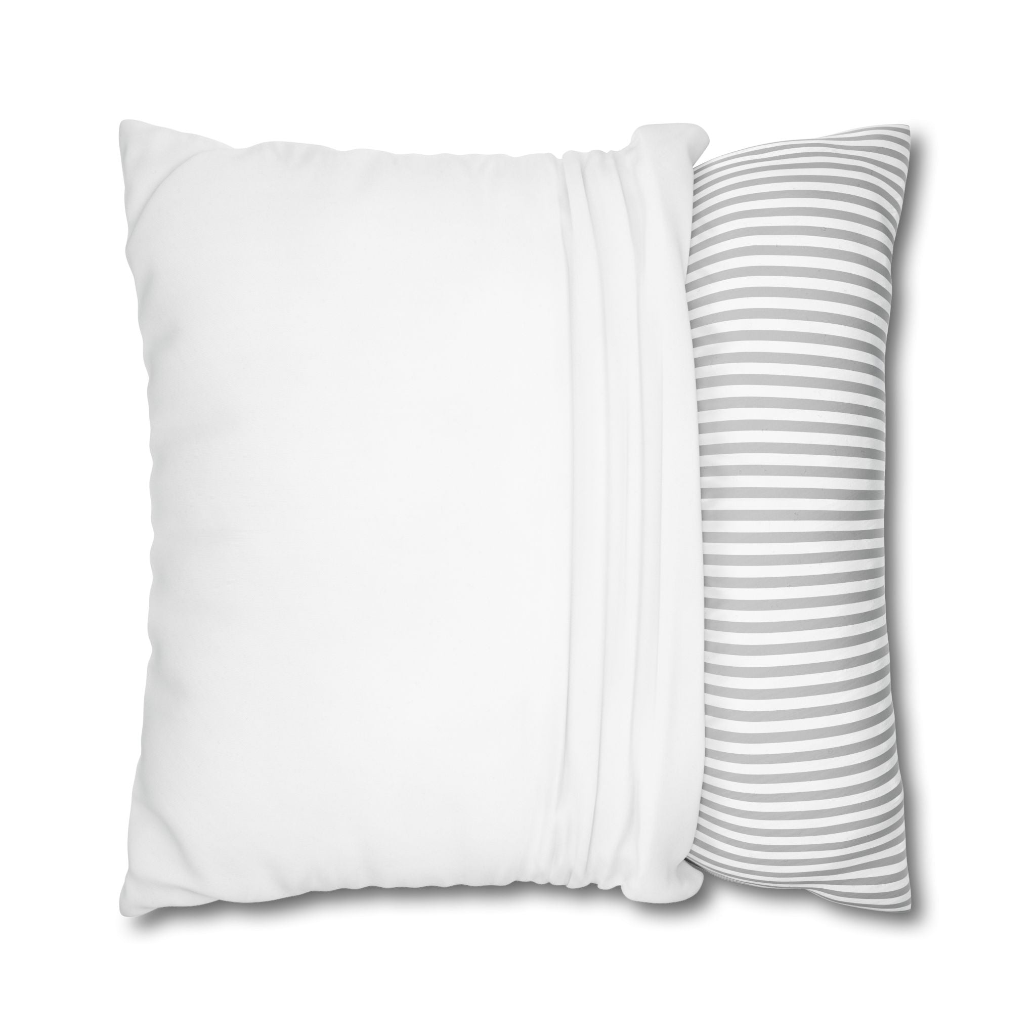 M&M Mig & Mik Gold Crown Decorative Pillowcase — Square Poly Canvas Throw Pillow Cover
