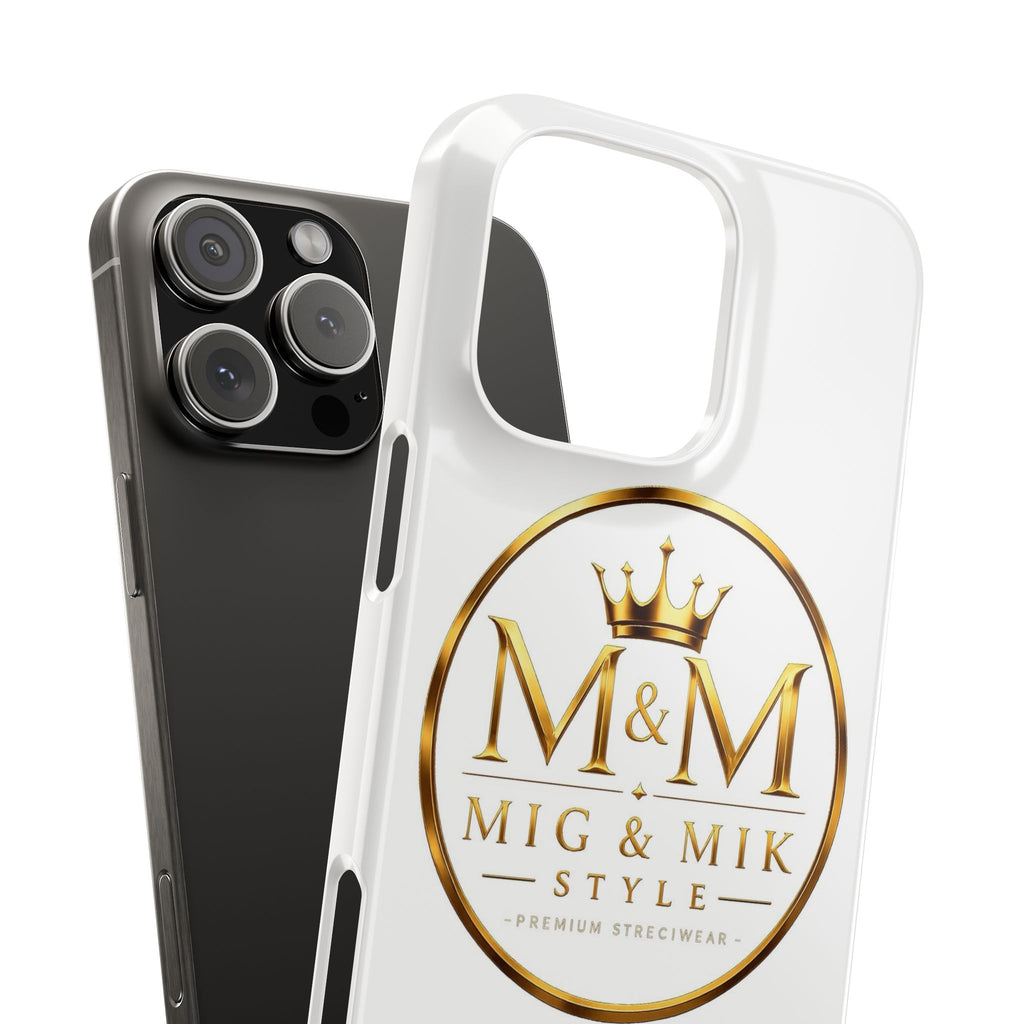 Slim Phone Case — M&M Mig & Mik Style Gold Crest