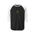 Raglan Shirt — Gold Crown Vintage Emblem Baseball Tee