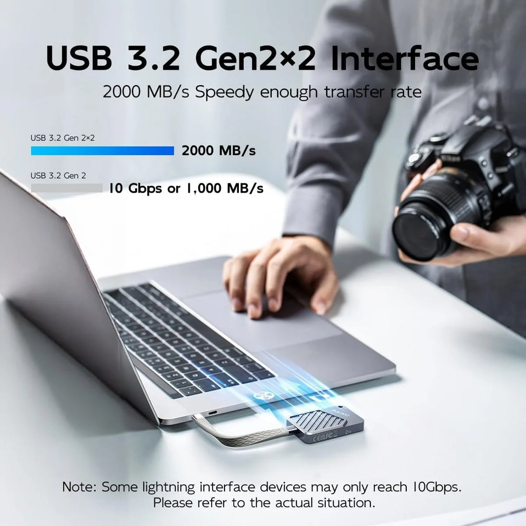 Maiwo 2000MB/s SSD External SSD 512G 12T Magnetic Portable PSSD for iPhone 16 15 Pro/Max ProRes 4K ProRes HDR Record and Portabl
