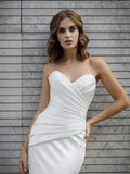 MIG & MIK STYLE™ Minimalist Satin Mermaid Wedding Gown
