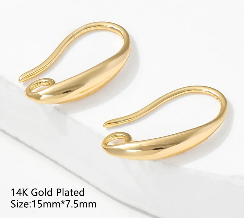 MIG & MIK STYLE™ 14K Gold Plated Brass Earring Hooks