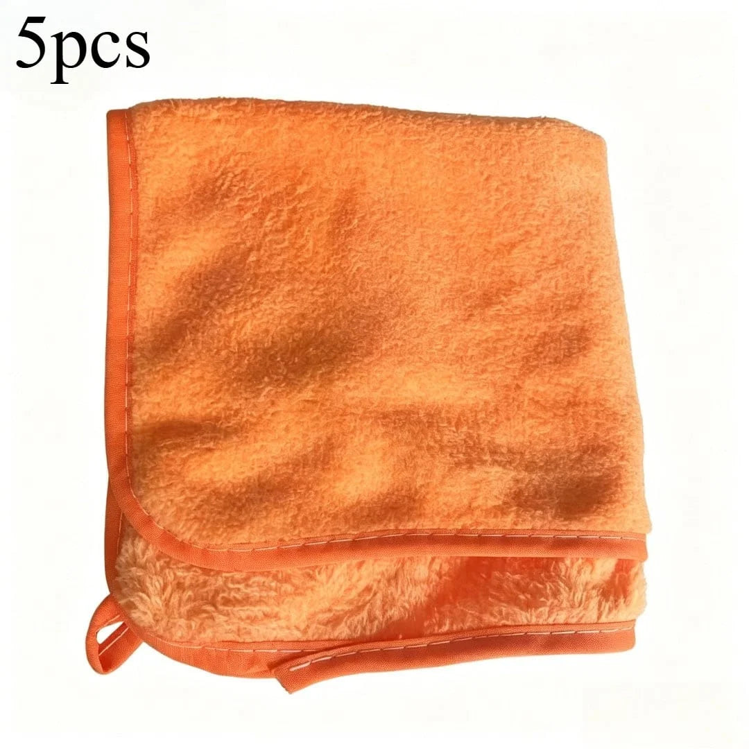 1/2/3/6/10pcs 30X60cm Microfiber Car Cleaning Towels Soft Quick Drying for Windows Mirrors Wiping Rags Double Layer Wash Cloth