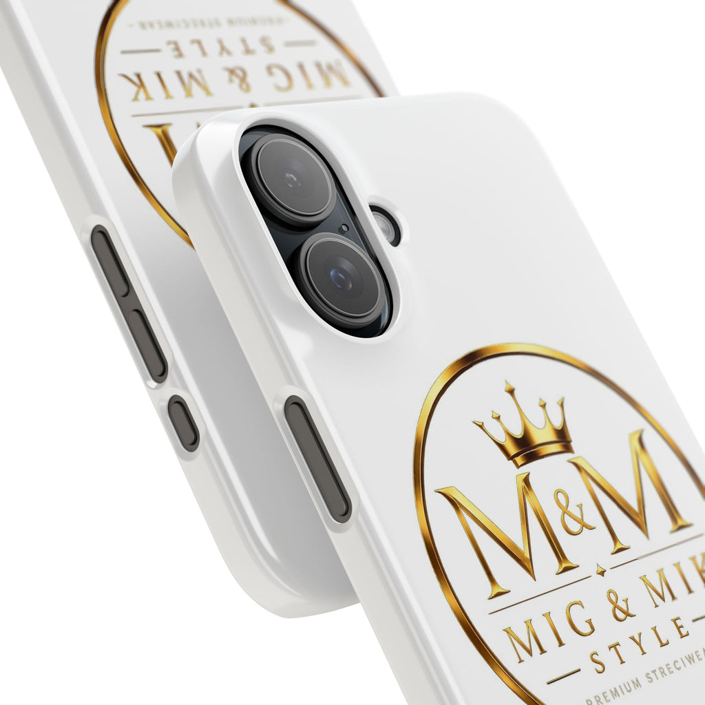 Slim Phone Case — M&M Mig & Mik Style Gold Crest