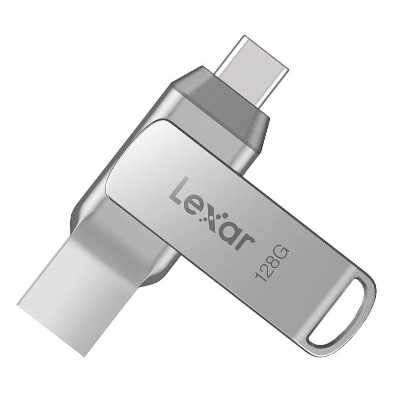 Lexar OTG Dual Type A Type C USB 3.2 Flash Drive Metal Pendrive 128GB 256GB D40T Max 150Mb/s Memory Stick for iPhone 15 16 Disk
