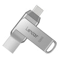 Lexar OTG Dual Type A Type C USB 3.2 Flash Drive Metal Pendrive 128GB 256GB D40T Max 150Mb/s Memory Stick for iPhone 15 16 Disk