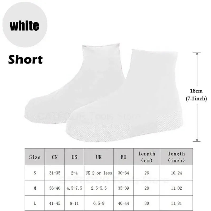 【Hot sales】Waterproof silicone shoe cover protector reusable anti-slip wear-resistant rain shoe cover for outdoor rainy days