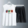 Men's Tank Top Sets 2026 Summer Quick drying sports running sets for men 2 piece set seaside Breathable oversize  beach