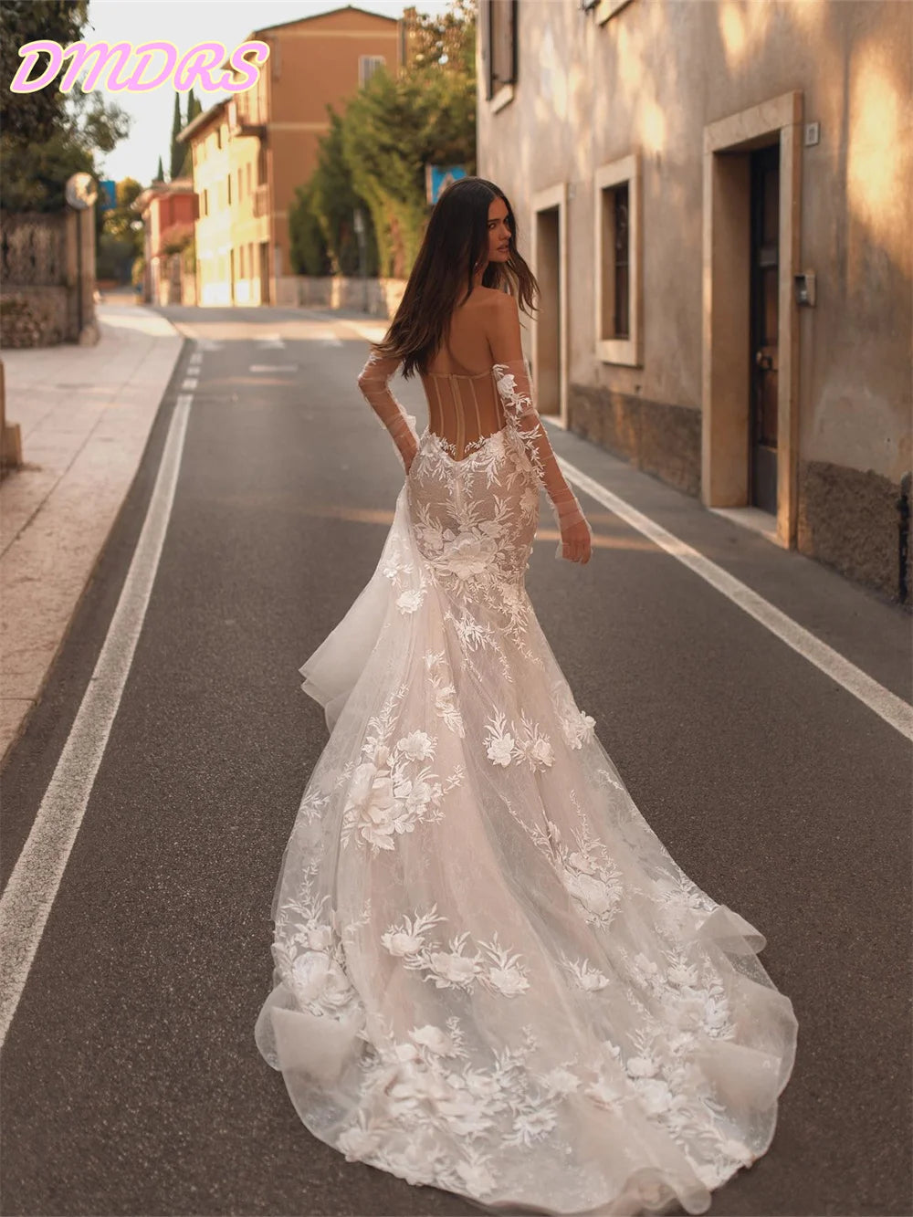 Sexy Backless Lace Wedding Dress 2026 Elegant Sleeveless Floor Length Gown Charming Trumpet Bridal Gown Vestido De Novia