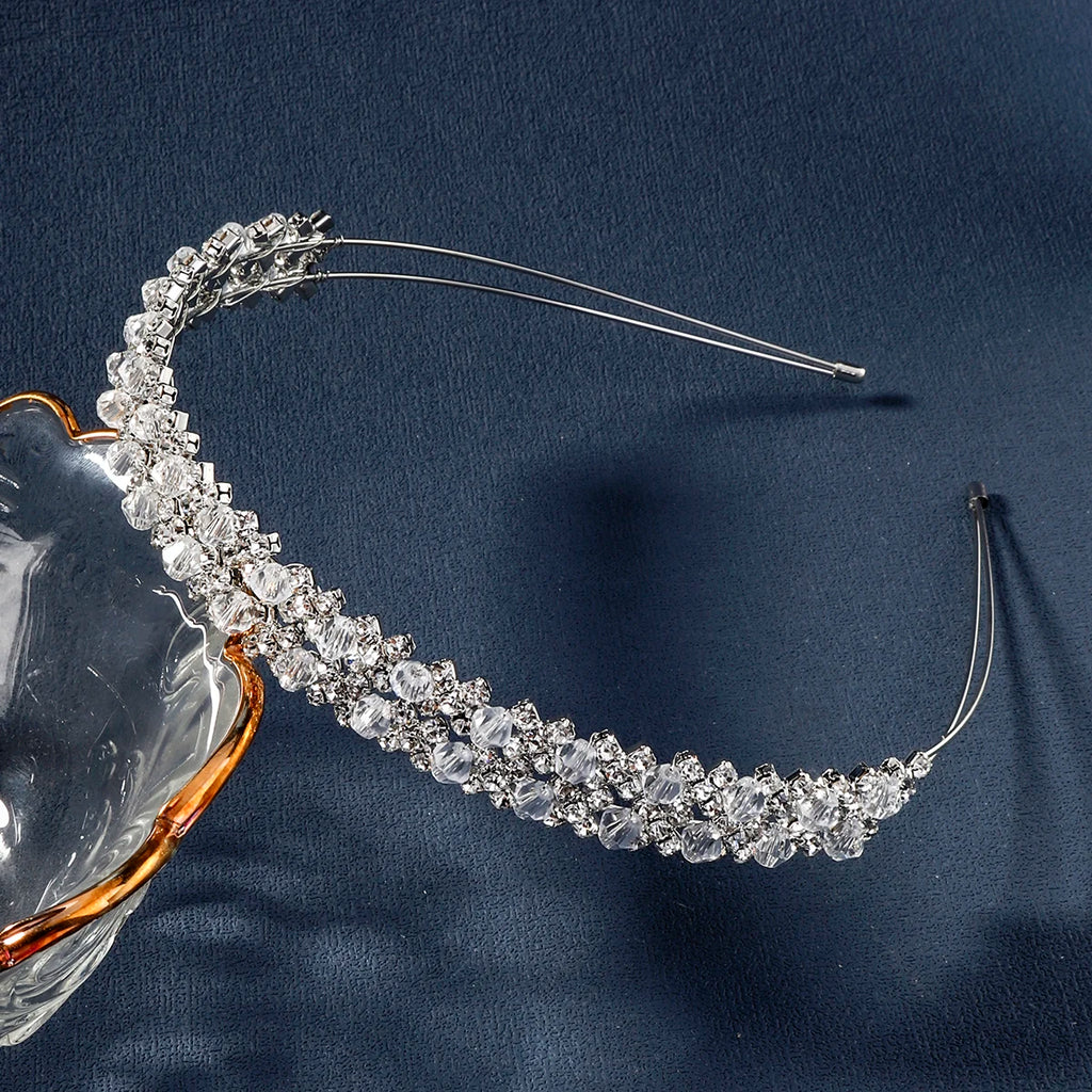Classic Double Rhinestone Hair Bands Xoxo Holiday Gifts for Friends Bridal Wedding Headpieces Hair Accessories Free Shipping