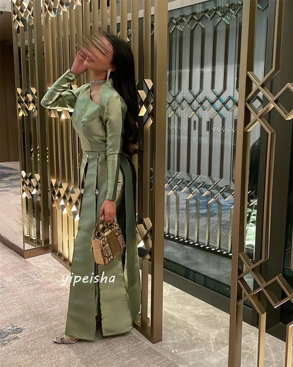 Customized s Ruched Graduation A-line Jewel Bespoke Occasion Gown Long Dresses