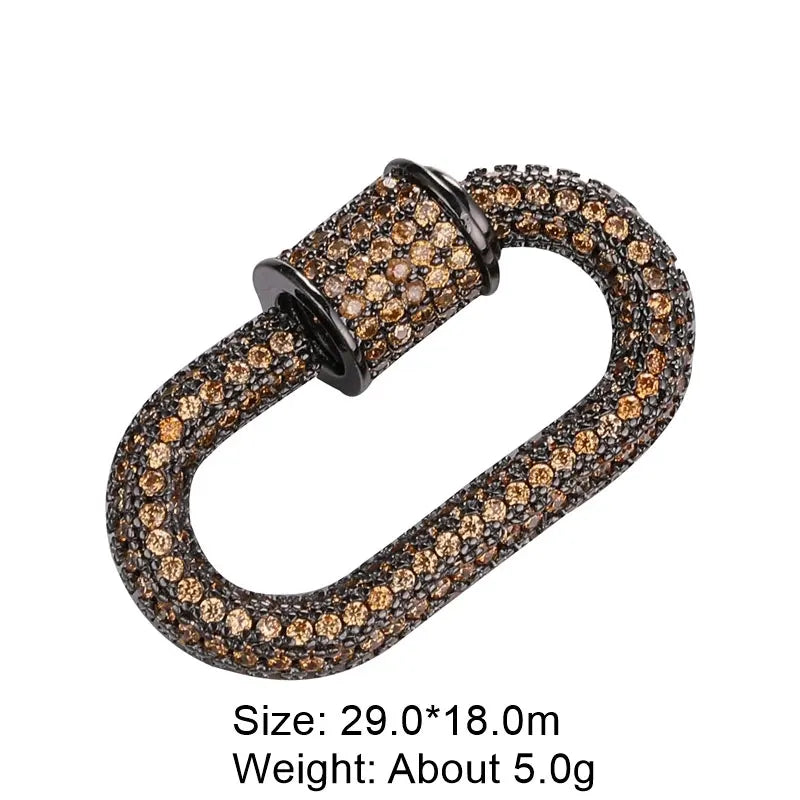MIG & MIK STYLE™ Luxury Pavé Zircon Carabiner Clasp