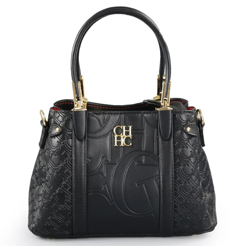 MIG & MIK STYLE™ Monogram Embossed PU Leather Tote Bag