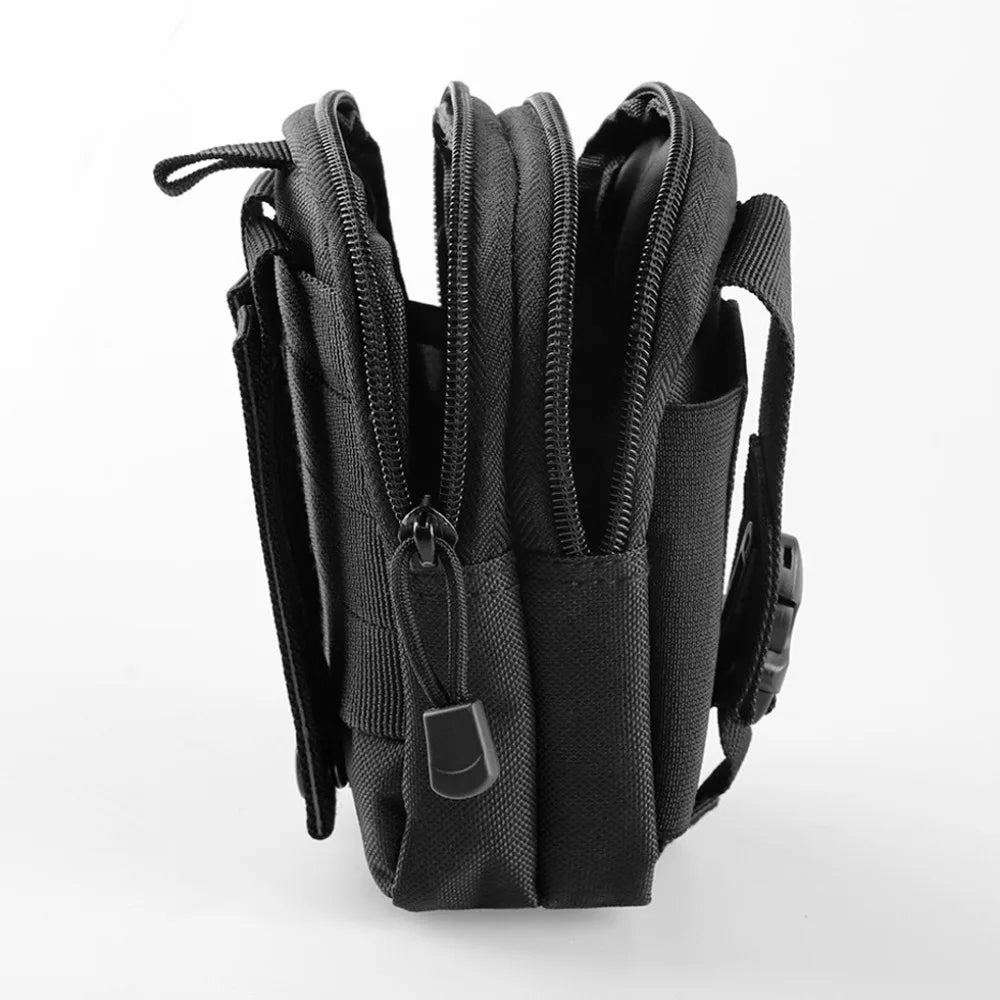 Tactical Waist Pouch Molle Waist Bag Belt Phone Pouch Smart Phone Purse Gear Tool Gadget Pocket for Men Outdoor Camping Hunting