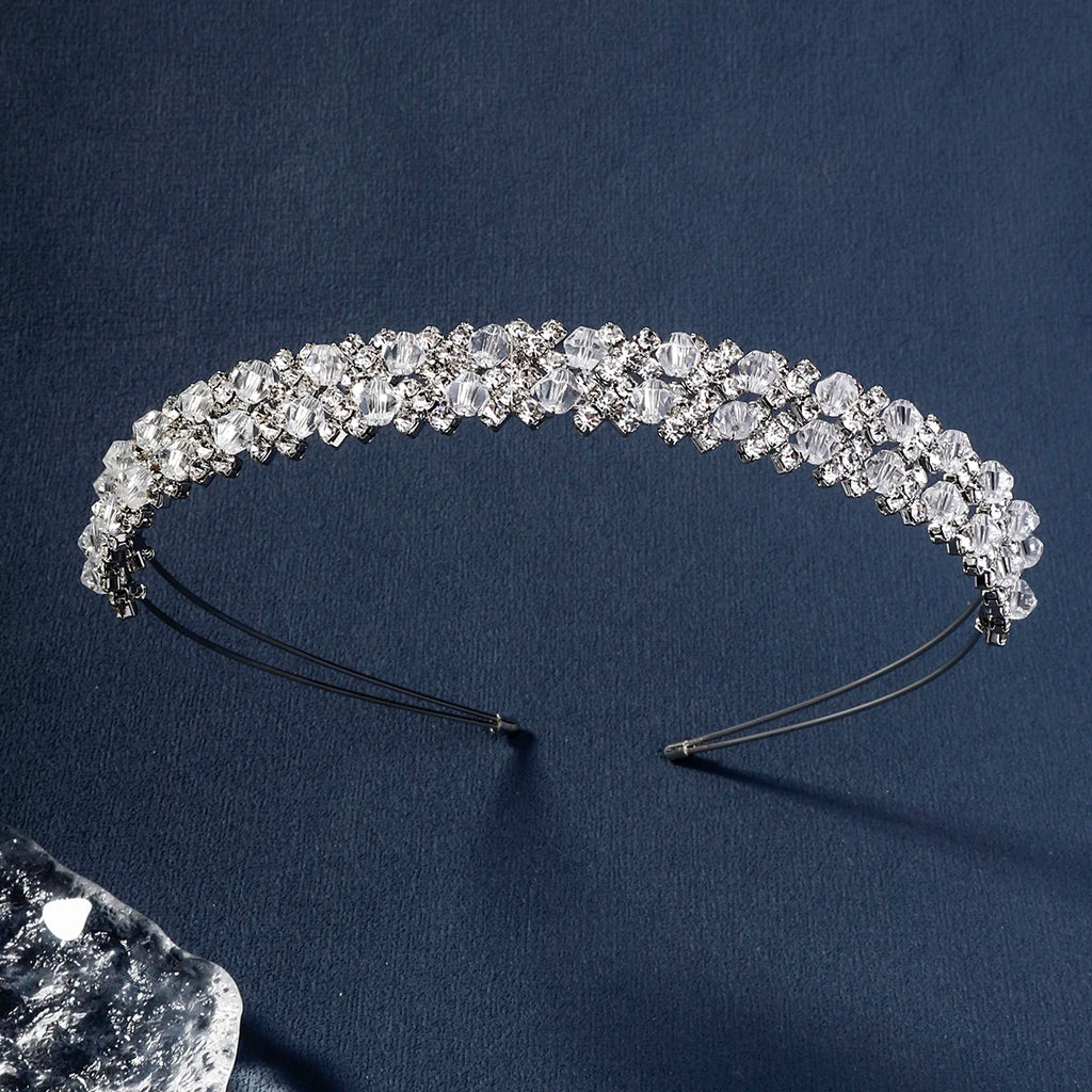 Classic Double Rhinestone Hair Bands Xoxo Holiday Gifts for Friends Bridal Wedding Headpieces Hair Accessories Free Shipping