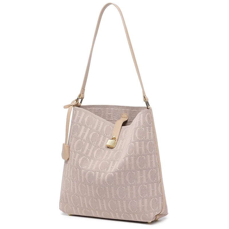 MIG & MIK STYLE™ Monogram Hobo Shoulder Bag