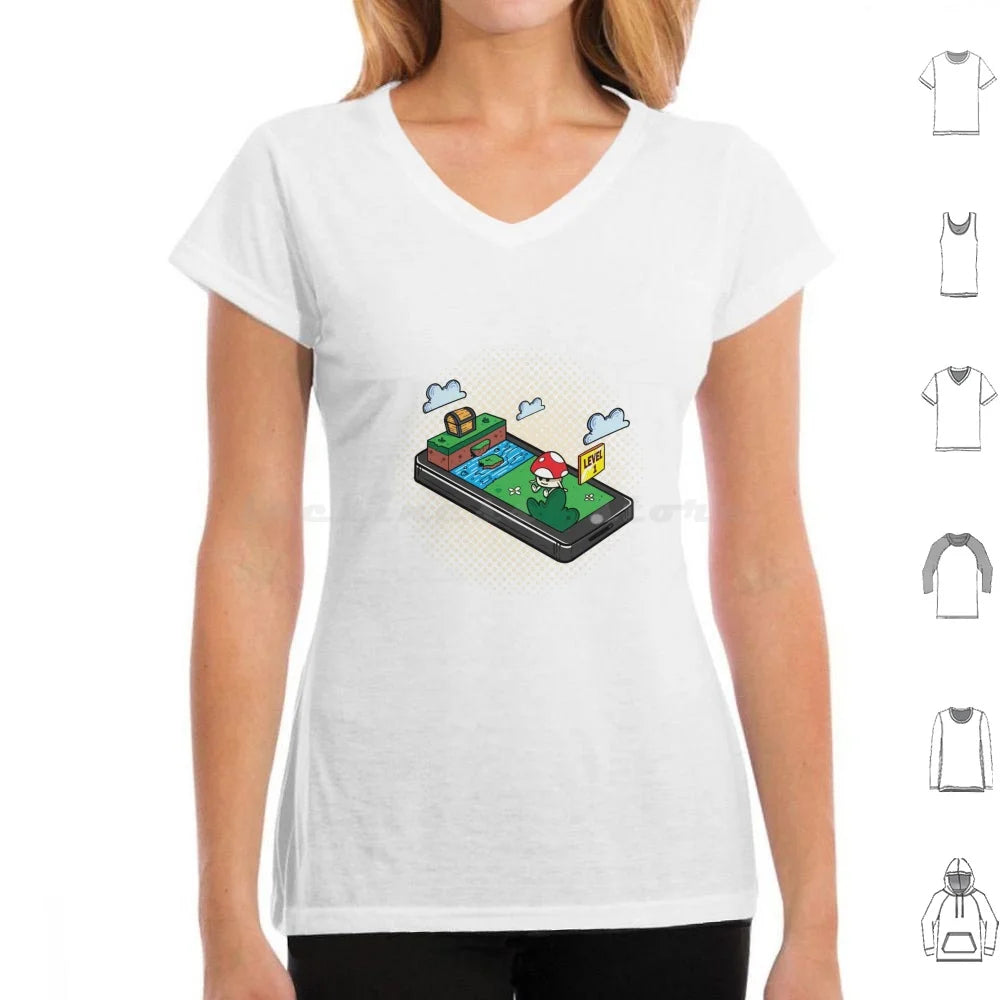 Gaming 3d Gaming T Shirt 6xl Cotton Cool Tee Gaming 3d 3 Dimensional Game Mobile Game Cellphone Entertainment Leisure Pastime
