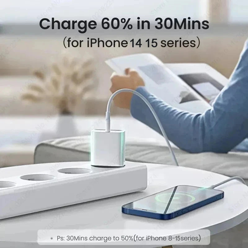 PD 35W USB C Fast Charging for Apple iPhone 14 13 12 11 Pro Max 7 8 Plus Mini XS XR X Quick Charge USB Type C For iPhone Charger
