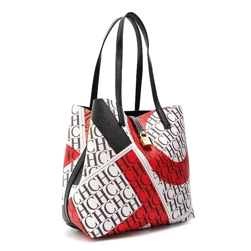 MIG & MIK STYLE™ Letter Pattern Large Capacity Tote Bag